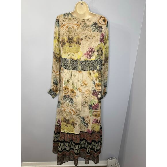 Sundance Boho Adair Floral Maxi Dress Cottage core Festival Concert Women's 6 - Picture 4 of 13